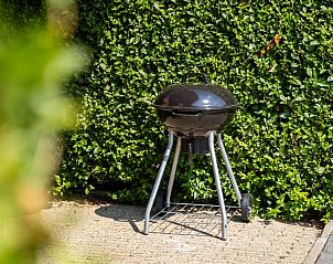 Barbecue in de tuin van Tree Lodge, Ballum, Ameland voor gezellige avonden.