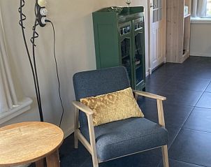 Rustieke zithoek in Beppe van Ameland vakantiehuis, Hollum, Ameland.