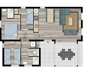 Unterkunft 0403143 - Ferienhaus Ameland -  VUURTORENLODGE 6