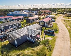 Luchtfoto van DUINCHALET 4 in Hollum, Ameland. Gezellige vakantiewoningen op de Waddeneilanden met prachtig uitzicht.