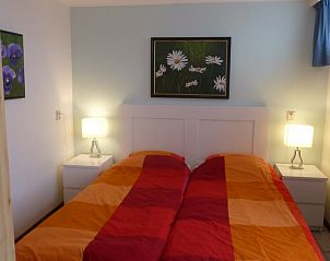 Gemtliches Schlafzimmer im Fairway-Ferienhaus, Hollum, Ameland, Watteninseln.