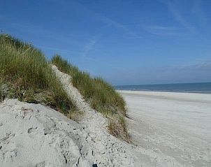 Schner Strand in der Nhe von Fairway Bungalow, Hollum, Ameland, Wadden Islands.