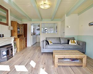 Gezellige woonkamer in Klaver Vier vakantiehuis op Schiermonnikoog.