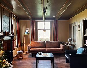 Gemtliches Wohnzimmer in Cottage in Schiermonnikoog, Ferienhaus auf Schiermonnikoog mit Kamin.