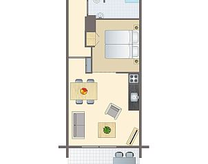 Guest house 050170 - Bungalow Schiermonnikoog - Vitamaris | 2-4-persoons appartement | 2-4B1