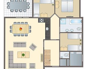 Verblijf 2101225 - Bungalow Oostelijk Flevoland - Waterparc Veluwemeer | 12-persoons villa | 12G