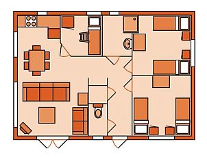 Verblijf 4503174 - Vakantiewoning Noordzeekust - Vrijstaande chalet EM6