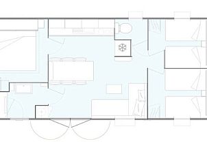 Guest house 4503178 - Holiday property Noordzeekust - Vrijstaande comfort chalet ECO6