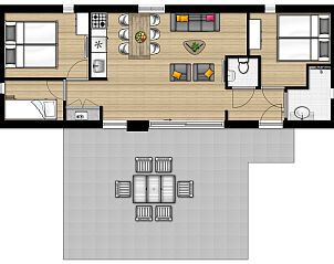 Unterkunft 4504556 - Ferienhaus Noordzeekust - «Lodge» 6A