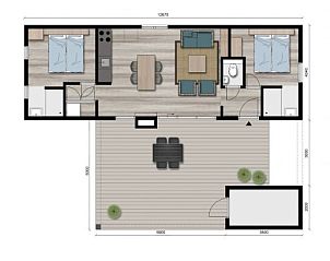 Unterkunft 450496 - Ferienhaus Noordzeekust - Luxe Lodge 4 pers.