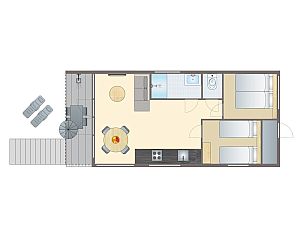 Unterkunft 450725 - Bungalow Noordzeekust - 4-persoons Beach House | 4SH3
