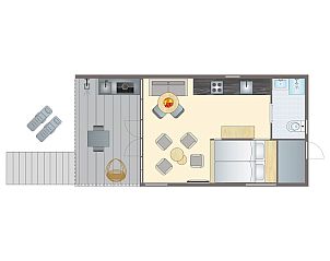 Unterkunft 450728 - Bungalow Noordzeekust - 2-persoons Beach House | 2SH