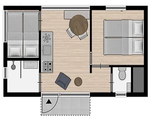Unterkunft 452463 - Ferienhaus Noordzeekust - Droomvilla Beach Houses Zandvoort - Zeezicht