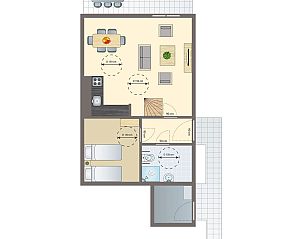 Guest house 454079 - Bungalow Noordzeekust - Beach Resort Ooghduyne | 6-persoons villa - Extra toegankeli