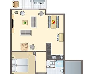 Unterkunft 454080 - Bungalow Noordzeekust - Beach Resort Ooghduyne | 6-persoons kindervilla | 6LK