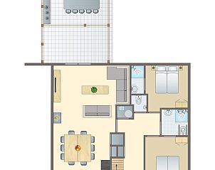 Unterkunft 454084 - Bungalow Noordzeekust - Beach Resort Ooghduyne | 10-persoons villa | 10L1