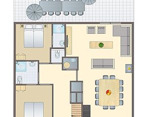 Verblijf 454085 - Bungalow Noordzeekust - Beach Resort Ooghduyne | 12-persoons villa | 12C