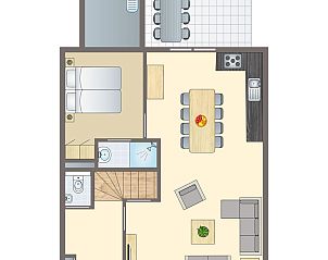 Unterkunft 6004108 - Bungalow Schouwen-Duiveland - Resort Haamstede | 8-persoons bungalow | 8E