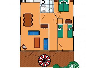 Verblijf 6804121 - Chalet Noordzeekust - 4 pers. duinchalet